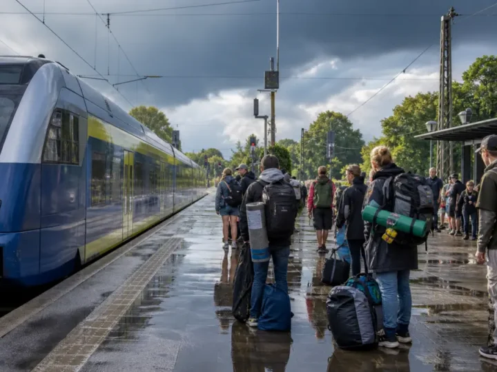 Unwetter treffen Bahn und Hurricane-Anreise