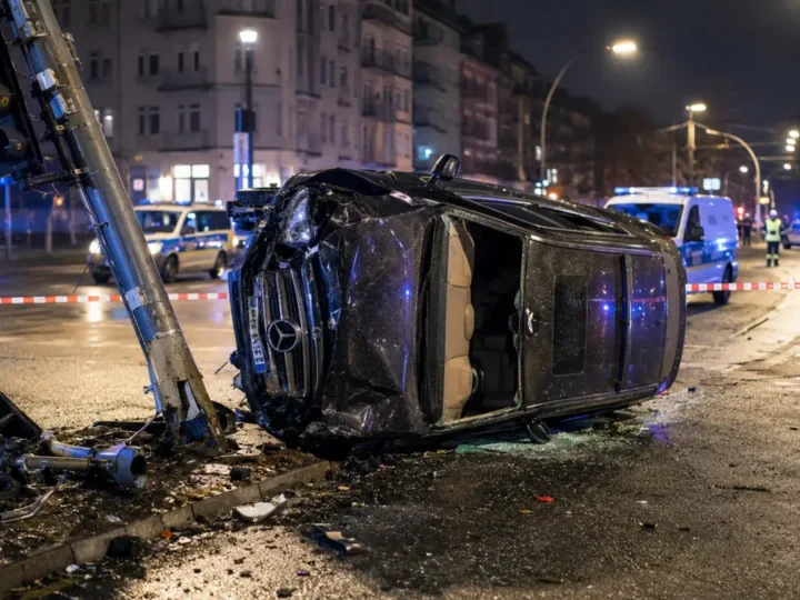 Frau stirbt bei schwerem Unfall in Hamburg