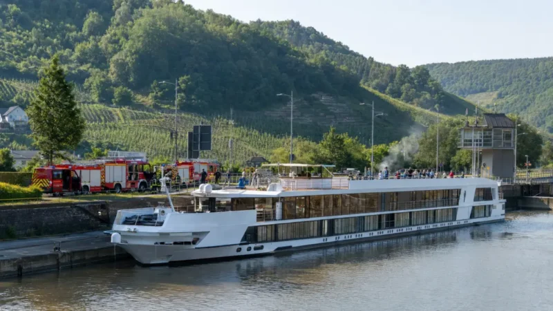 Elektrobrand stoppt Passagierschiff