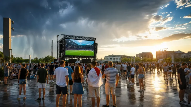 WM-Abend bleibt meist trocken