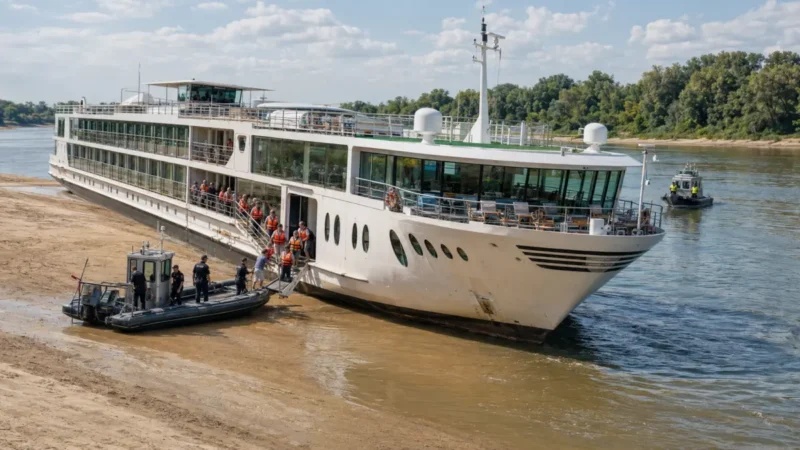 Donau zu flach: 186 Passagiere evakuiert