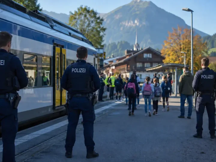 Mann bedroht Schaffner, Schüler fliehen aus Zug