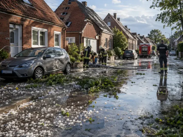 Tennisballgroßer Hagel trifft Norddeutschland
