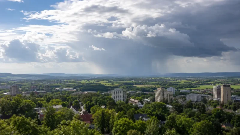 Gewitter bringen die Abkühlung