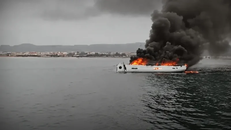 Mallorca Batteriebrand: Elektro-Segelyacht sinkt