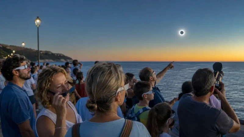 Europa feiert die Sonnenfinsternis