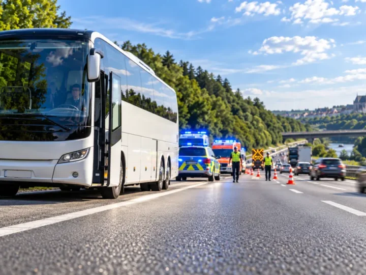 A3 bei Regensburg: 20 Verletzte bei Busunfall