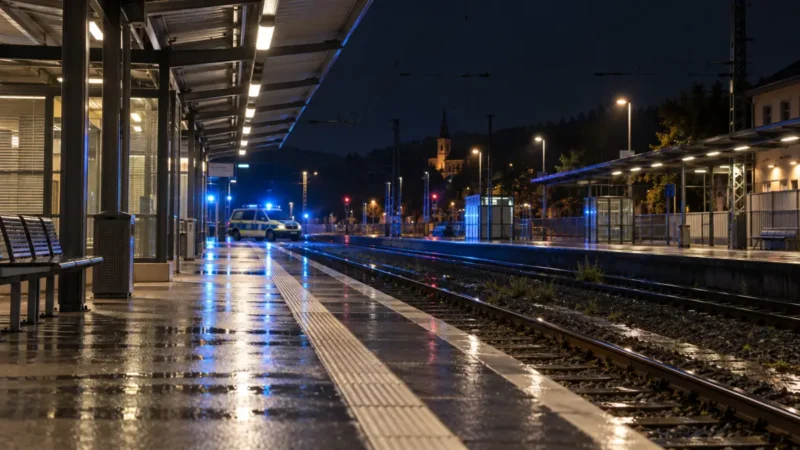 Schuss am Bahnhof: Frau in Lebensgefahr