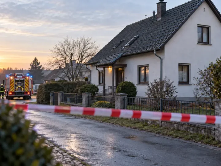 Schnaudertal Brand: Drei Tote, Verdacht Vater