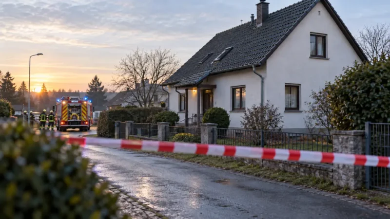 Schnaudertal Brand: Drei Tote, Verdacht Vater