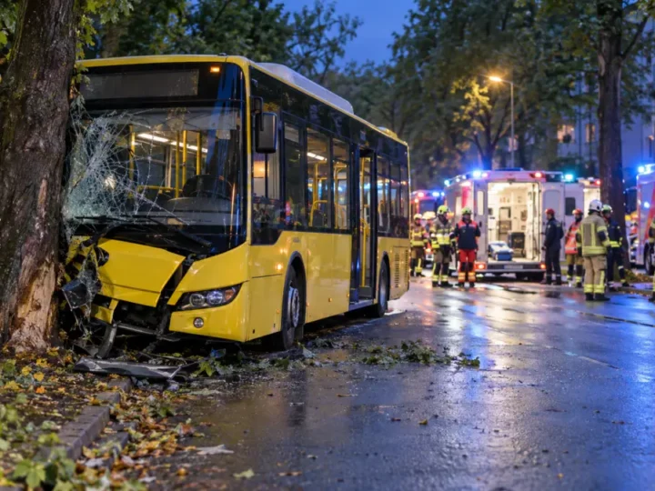 Busunfall in Berlin-Britz: 17 Verletzte
