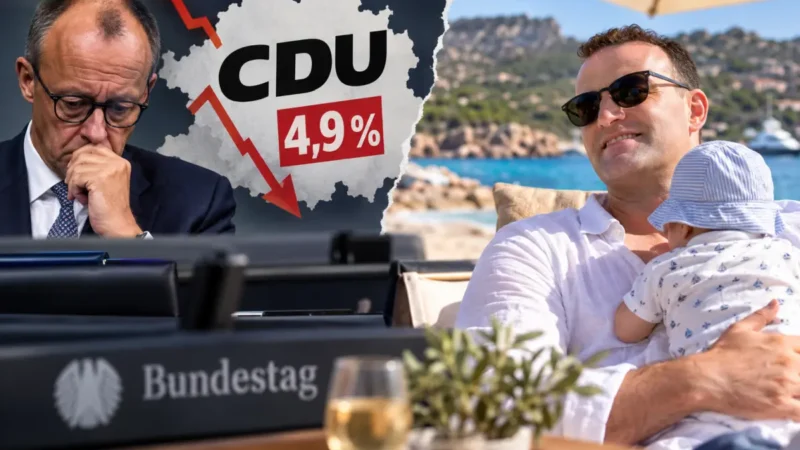 CDU im Tief und Spahn macht Familienurlaub