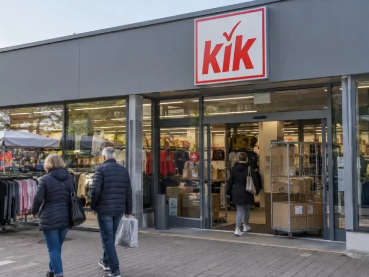 KiK-Filiale vor der Schließung im Jahr 2026
