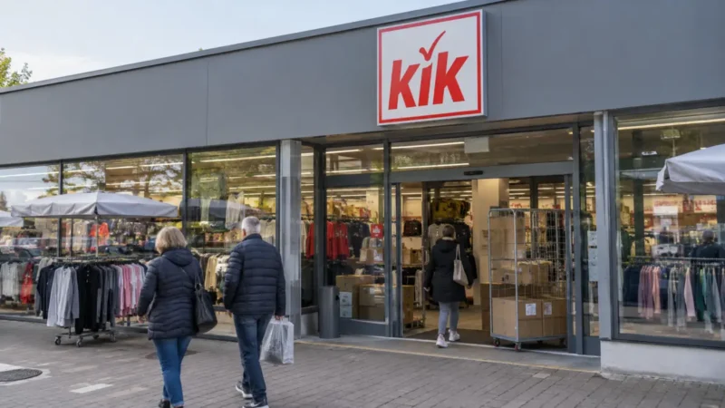 KiK-Filiale vor der Schließung im Jahr 2026