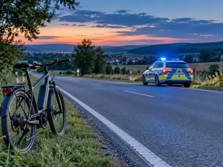 Thüringen: Streifenwagen erfasst Radfahrer tödlich