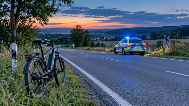 Thüringen: Streifenwagen erfasst Radfahrer tödlich