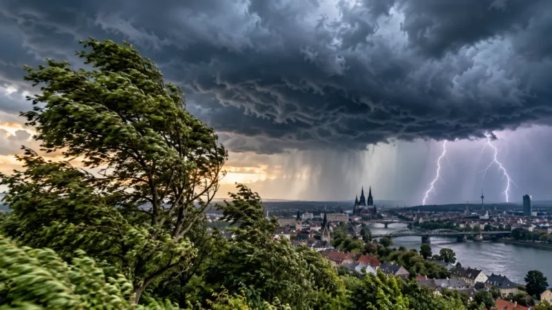 DWD warnt vor Sturm und Gewittern