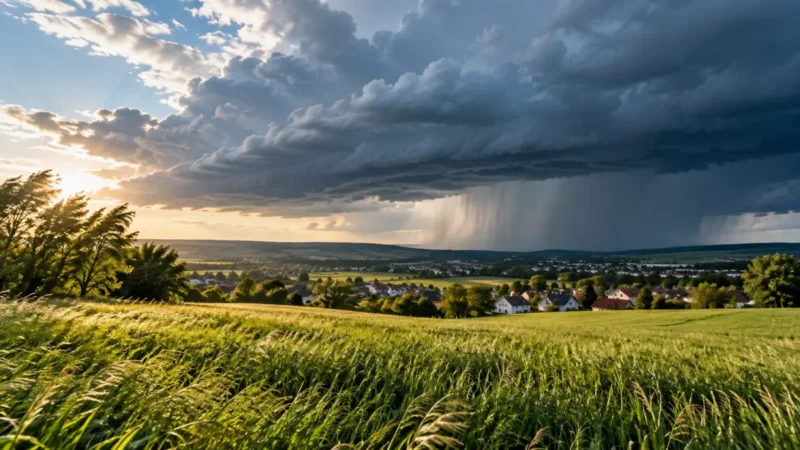 Kaltfront zieht auf: Wo heute Unwetter drohen