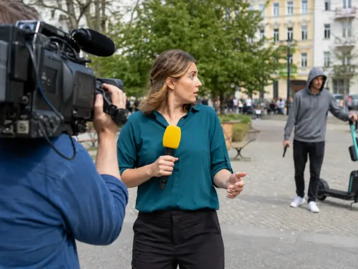 Bedrohung bei ZDF-Interview in Berlin