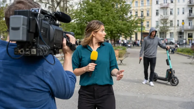 Bedrohung bei ZDF-Interview in Berlin