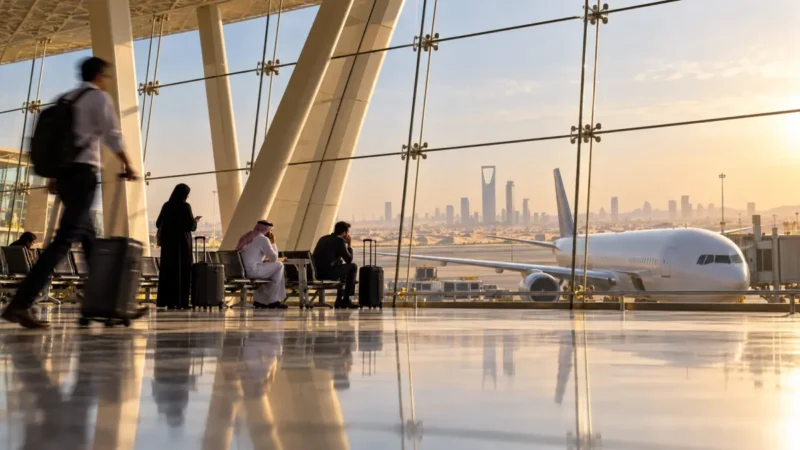Flughafen Riad angegriffen: Reiche sitzt fest