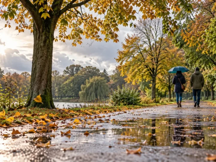 Wetter im Oktober: Regen, Wind und kühlere Tage