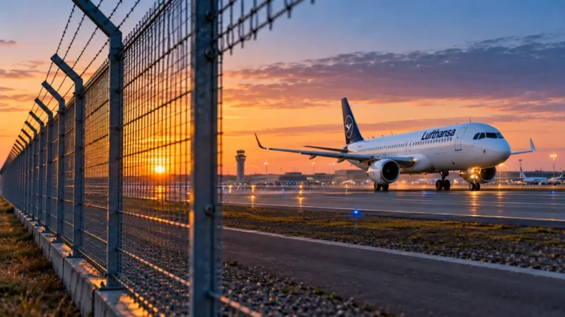 Zaunschaden: Polizei durchsucht Flughafen