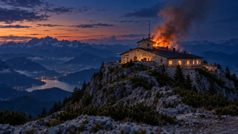 Kehlsteinhaus: Großbrand und vorläufige Festnahme