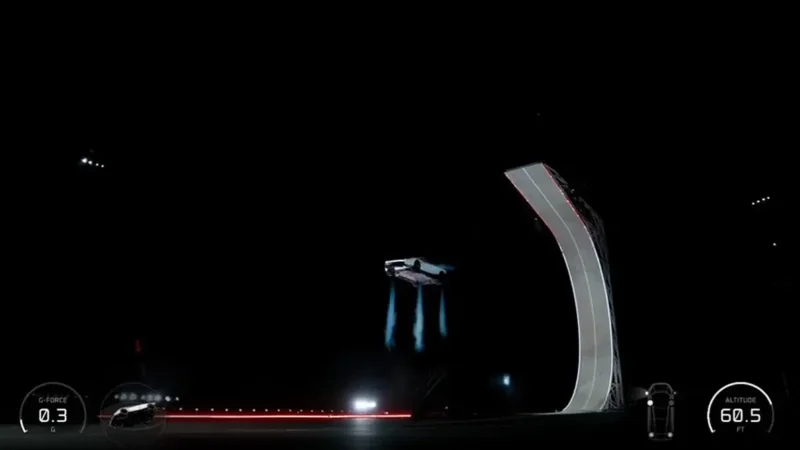 Tesla Roadster hebt mit Schubdüsen ab